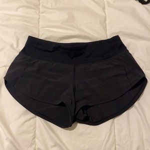Lululemon Black Speed Up Low-Rise Lined Short 2.5"
